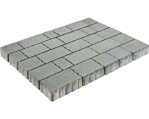 Pavé multiformat Natura Plano gris épaisseur 8 cm (disponible uniquement par couches)