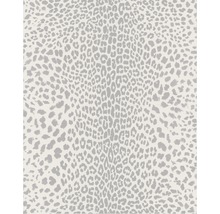 Papier peint intissé 32-624 Léopard blanc argent