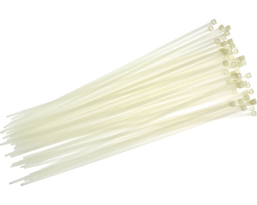 Serre-câbles transparent 610x8,8 mm 50 pièces Haupa 262538 Lot de colliers de serrage en plastique
