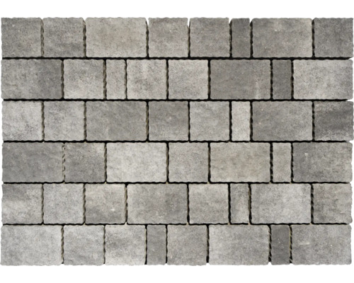 Pavé multiformat Verdiko mélange gris anthracite épaisseur 6 cm (disponible uniquement par couches)