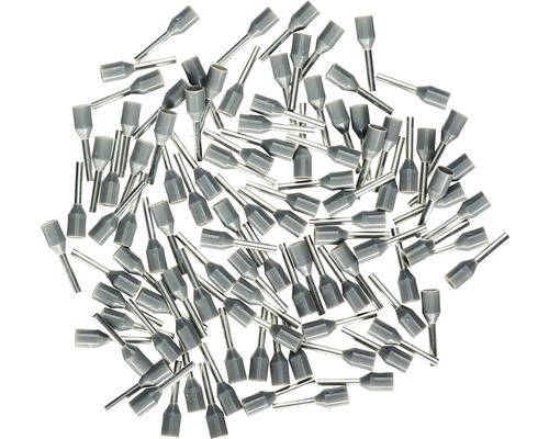 Embouts de câble isolés 0,75 mm² gris 100 pièces Haupa 270803 Plusieurs embouts de câblage pour connexions électriques