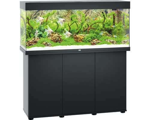 Kit complet d'aquarium Juwel Rio 240 LED SBX avec sous-meuble noir