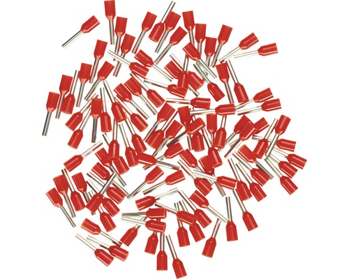 Assortiment de cosses isolées 1 mm² rouge 100 pièces Haupa 270804