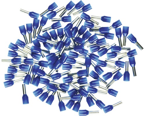Embouts de câble isolés 2,5 mm² bleu 100 pièces Haupa 270810