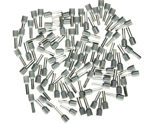 Embouts de câble isolés 4 mm² gris 100 pièces Haupa 270814 Plusieurs embouts de câbles