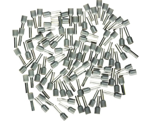 Embouts de câble isolés 4 mm² gris 100 pièces Haupa 270814