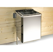 Ensemble de poêle de sauna bio Weka BioS 7,5 kW avec commande combinée numérique-thumb-0
