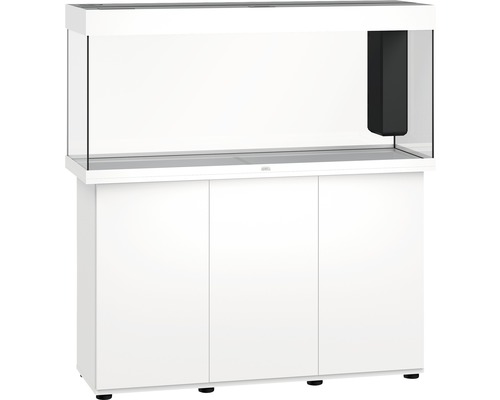 Weißes Aquarium mit Unterschrank