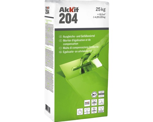 Mortier de ragréage et de compensation Akkit 204 CT C12 F4 25 kg-0