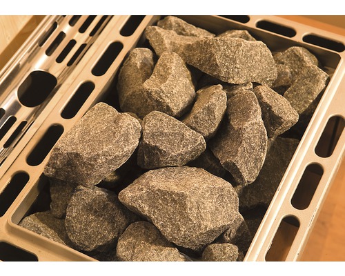 Saunasteine im Saunaofen