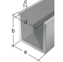 U-Profil Alu silber 30x20x2 mm, 2 m-thumb-1