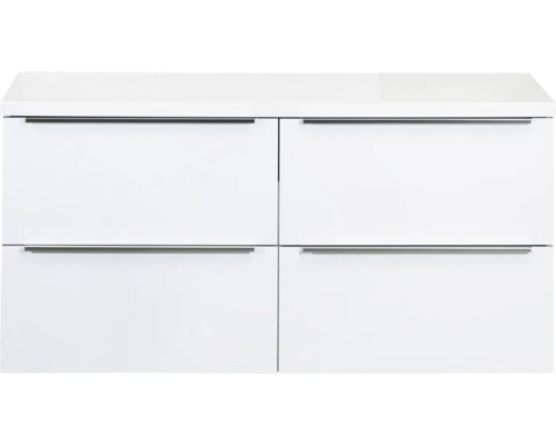 Waschtischunterschrank Sanox Pulse BxHxT 120 x 58,6 cm x 50 cm Frontfarbe weiß hochglanz glanz 84724801