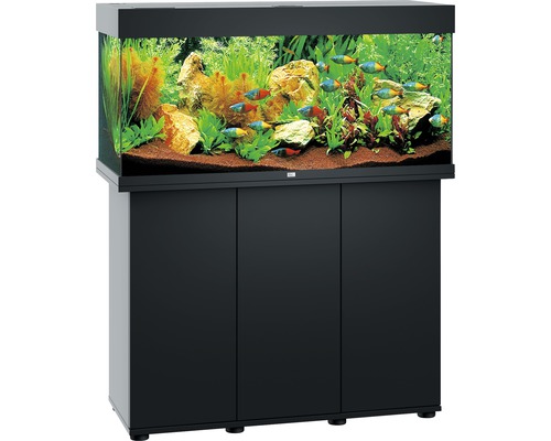 Kit complet d'aquarium Juwel Rio 180 LED SBX avec sous-meuble noir