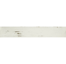 Carrelage de sol en grès-cérame fin Skagen blanc émaillé 15x90 cm-thumb-0