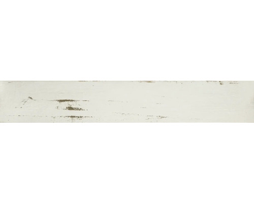 Carrelage de sol en grès-cérame fin Skagen blanc émaillé 15x90 cm-0