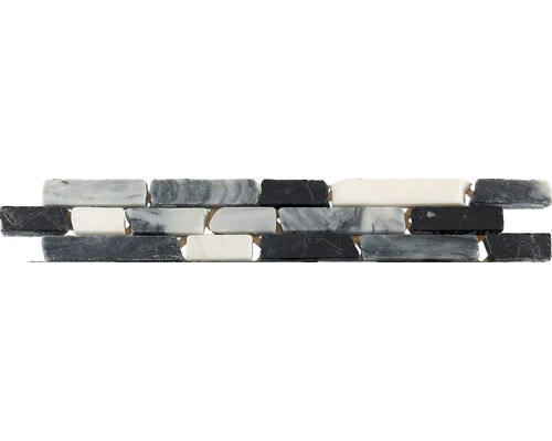 Bordure en marbre CM-57103, anthracite, 30,5 x 4,9 cm