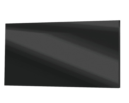 Chauffage en verre infrarouge Vitalheizung HVH600GS 58,5x118,5 cm noir 600 Watts Plaque rectangulaire en verre acrylique
