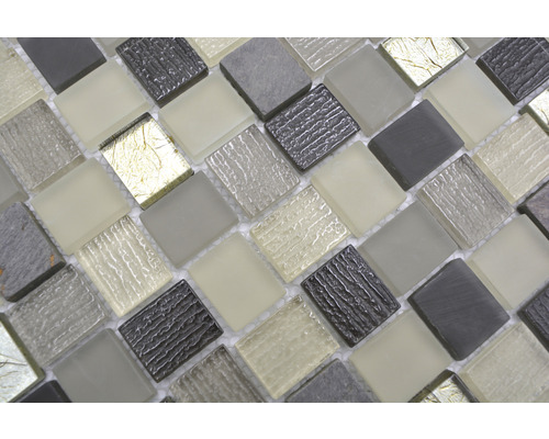 Mosaikfliese mit quadratischen Steinen