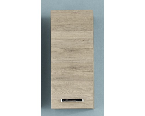 Armoire suspendue Pelipal Offenbach QS 313 largeur 70 x 30 x 20 cm chêne Sanremo Meuble haut avec aspect bois et poignée