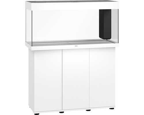 Aquarium blanc avec meuble bas pour la pisciculture