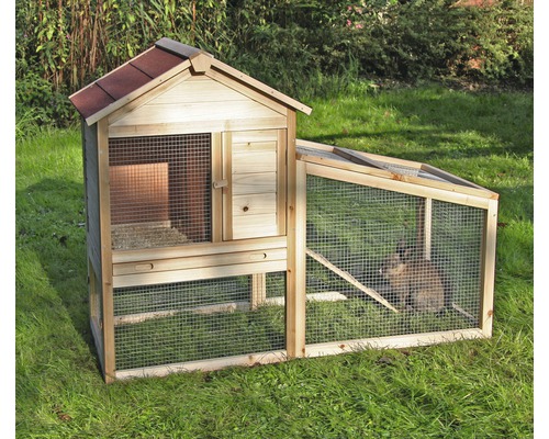 Abri pour rongeurs Freetime 140 x 65 x 100 cm lasuré Abri pour rongeurs Freetime 140 x 65 x 100 cm lasuré