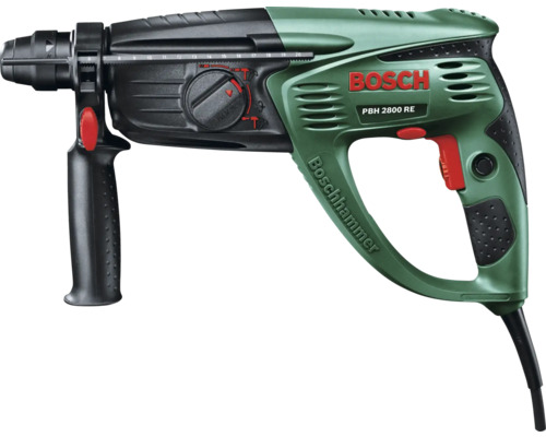 Marteau perforateur Bosch PBH 2800 RE, burin plat compris Marteau perforateur Bosch avec poignée supplémentaire