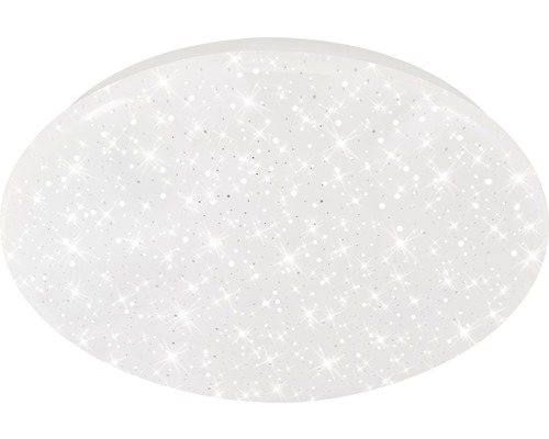 Plafonnier LED 12W 1200 lm 4000 K blanc neutre HxØ 95x290 mm décor étoile blanc 1 ampoule