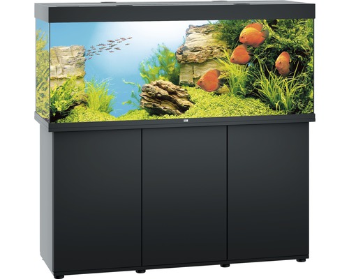 Kit complet d'aquarium Juwel Rio 450 LED SBX avec sous-meuble noir-0