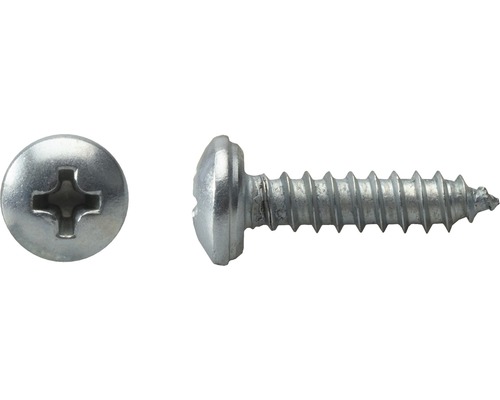 Vis à tôle av. tête demi-ronde 3,9x32 mm zinguée, 1000 pièces Vis à tôle à tête bombée avec empreinte cruciforme