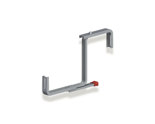 Alfer Blumenkastenhalter Typ 16 m. Superstütze verstellbar T 60-220 x H 200 x T 35-155 mm, Aluminium blank