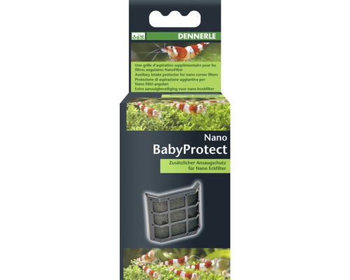 Grille de protection contre l'aspiration DENNERLE Nano BabyProtect pour filtre d'angle Nano