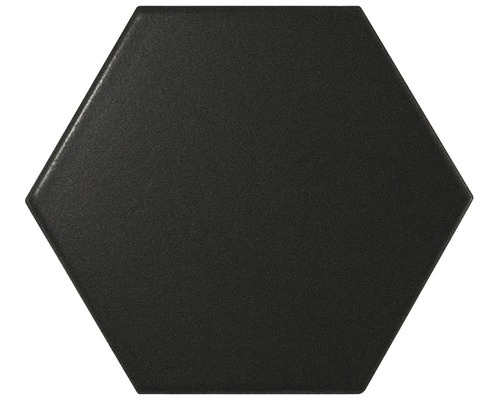 Carrelage en hexagone Hexa noir 14,2 x 16,4cm