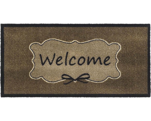 Paillasson Vision Welcome taupe 40x80 cm