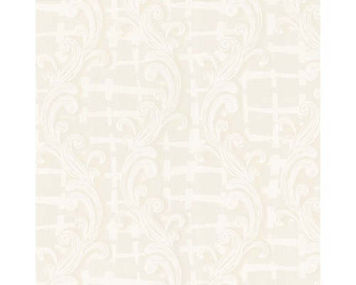 Papier peint intissé 56102 Padua Ornement beige Papier peint avec motif floral et éléments graphiques
