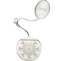 Boule de Noël Lumix avec motif de flocon de neige