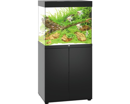 Aquariumkombination JUWEL Lido 200 SBX mit LED-Beleuchtung, Heizer, Filter und Unterschrank schwarz