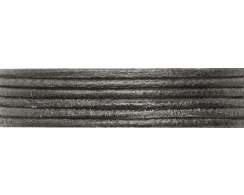 Bande en cuir de chèvre noir 1,3 mm /1 m