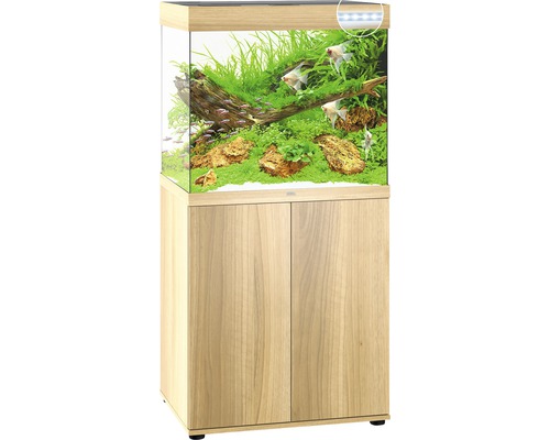 Komplettes Aquarium mit Unterschrank, bepflanzt und mit Fischen