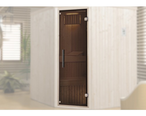 Sauna Türelement Weka mit klarglas Ganzglastüre 1740x510x67 mm