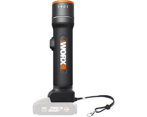 Lampe flexi sur batterie LED 4-en-1 WORX 20V fonction SOS WX027.9, sans batterie ni chargeur Lampe flexi sur batterie LED 4-en-1 WORX 20V fonction SOS WX027.9, sans batterie ni chargeur