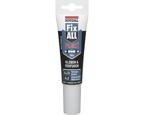 Colle de montage Soudal Fix ALL Flexi blanc 204 g