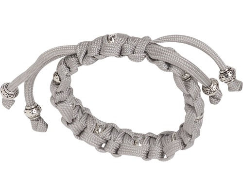 Bracelet tressé avec perles décoratives