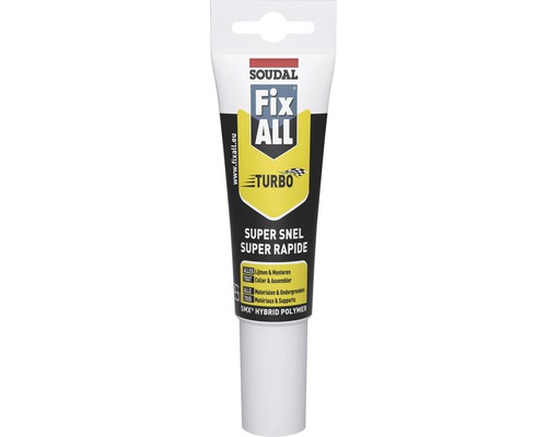 Colle de montage Soudal Fix ALL Turbo blanc 185 g