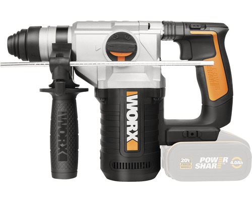 Worx Akku-Bohrhammer mit Zusatzhandgriff und Akku