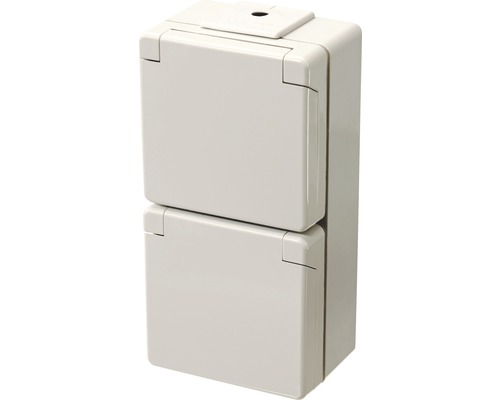 Feuchtraum-Steckdose für Aufputzmontage im Aussenbereich