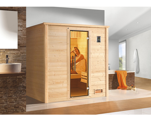 Sauna en bois massif