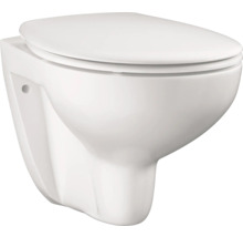 Ensemble de WC suspendu GROHE Bau Ceramic cuvette à fond creux sans bride de rinçage blanc 39351000-thumb-1