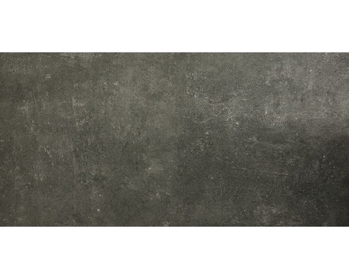 Carrelage sol et mur en grès cérame fin HOMEtek black mat 30 x 60 cm