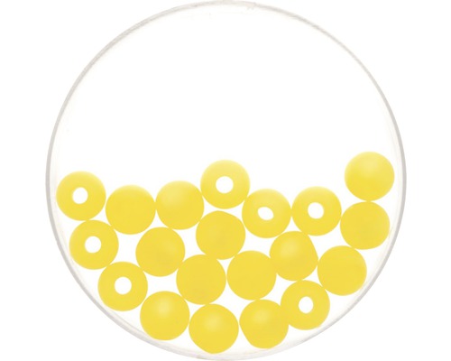 Perle Polaris jaune mat 8 mm 15 pièces