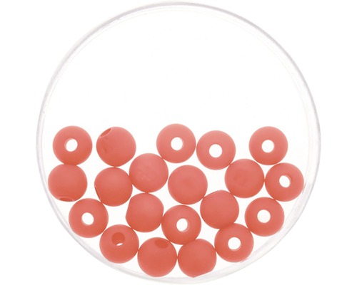 Perle Polaris rouge mat 8 mm 15 pièces
